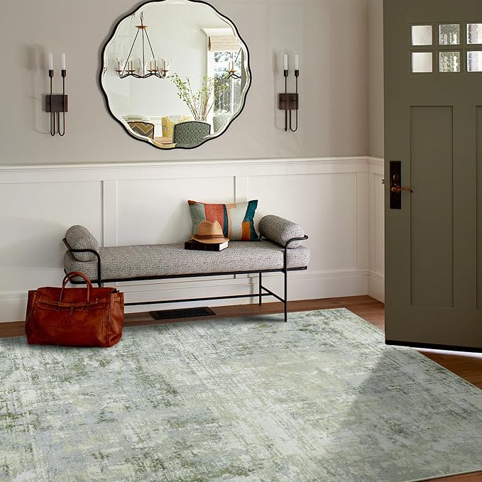6x9 Area Rugs for Living Room Rug Washable: Modern Rug for Dining Room Bedroom - Image 3