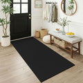 KOZYFLY Black 3x6 Washable Runner Rug, Non Slip Wide Runners by KOZYFLY