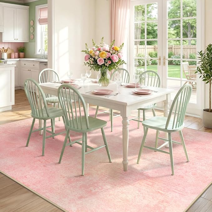 RELEANY Washable Area Rugs 9'x12' Non-Slip Modern Abstract Soft - Image 4