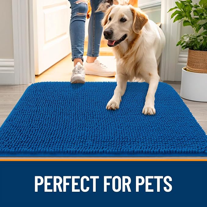 OLANLY Dog Door Mat for Muddy Paws 59x20, Absorbs Moisture and Dirt, Absorbent - Image 6