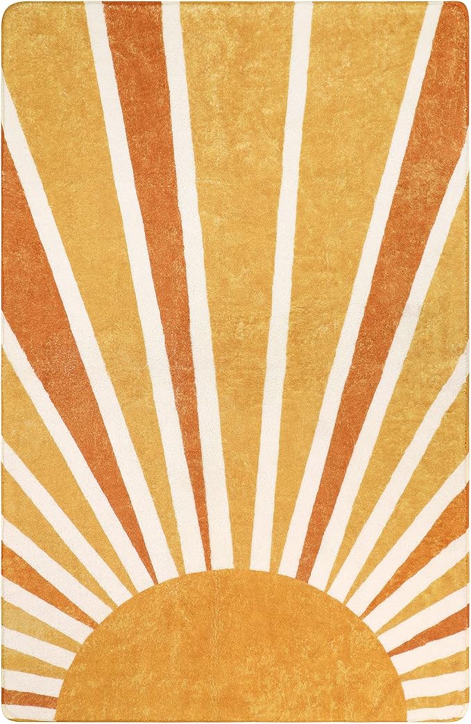 Lahome Boho Sun Print Area Rug - Image 2