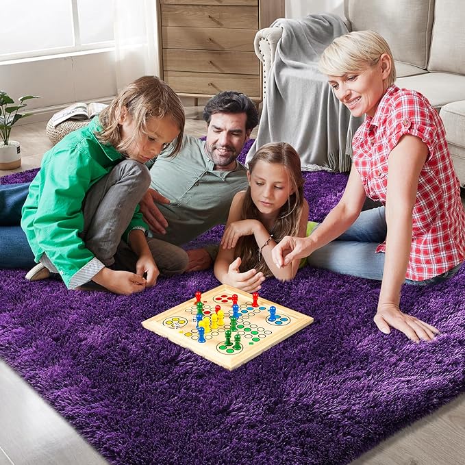 Shag Runner Rug for Bedroom Living Room 3x7 Upgrade Non-Slip Fluffy Soft - Image 4
