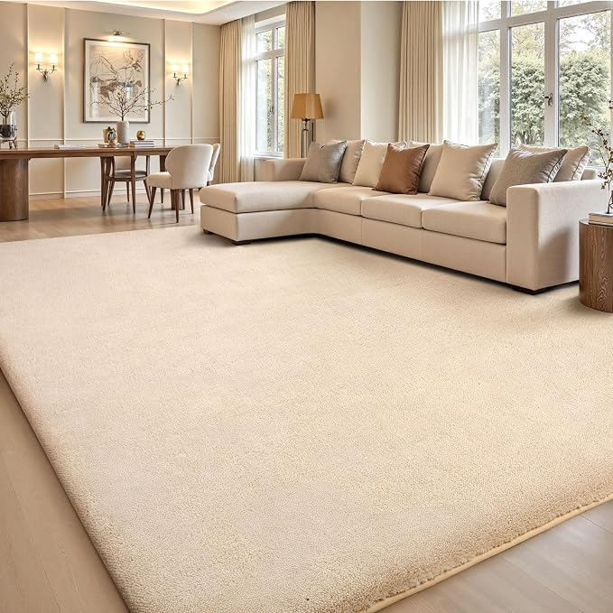 Sour Lemon 10x14 Area Rugs for Living Room, Soft Large Area Rug Fluffy Rugs for by SourLemon