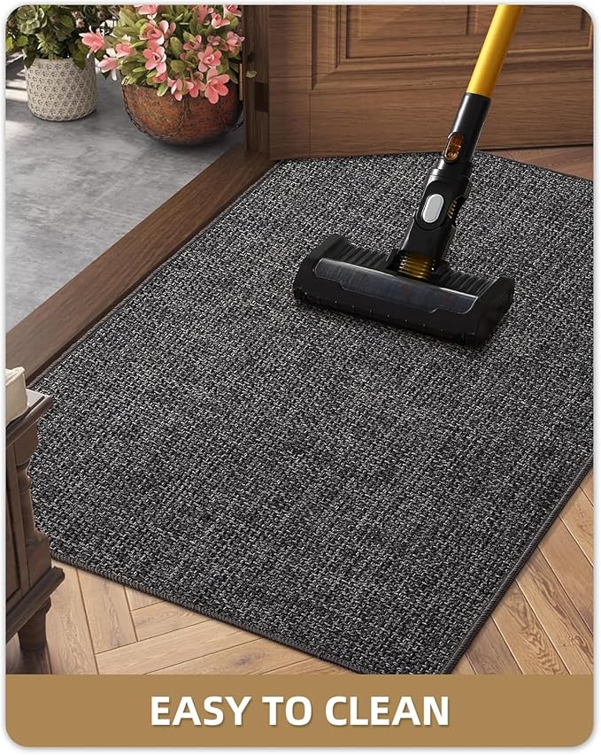 Color&Geometry Ultra Thin Indoor Door Mat 32"x48", Non Slip Rubber Backed Dirt - Image 7
