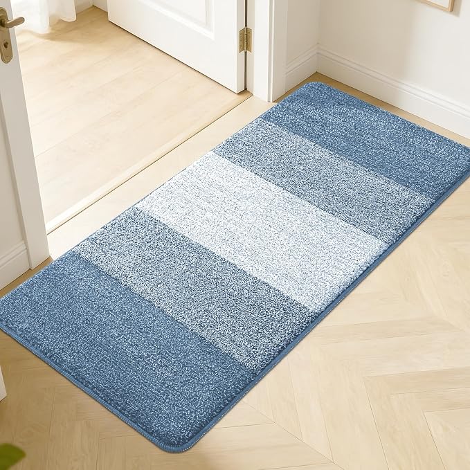 Kitinjoy Indoor Outdoor Door Mat, 50x30 Non-Slip Absorbent Dirt Trapper by Kitinjoy