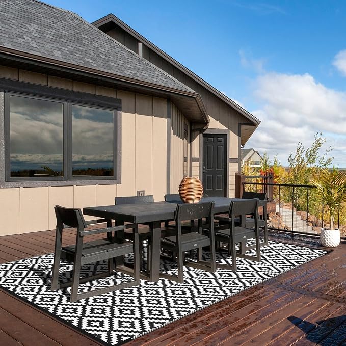Outdoor Patio Plastic Straw Rug - Image 7