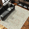 Vintage Light Green Living Room Rug, 5x7 Washable Area Rugs by Unknown
