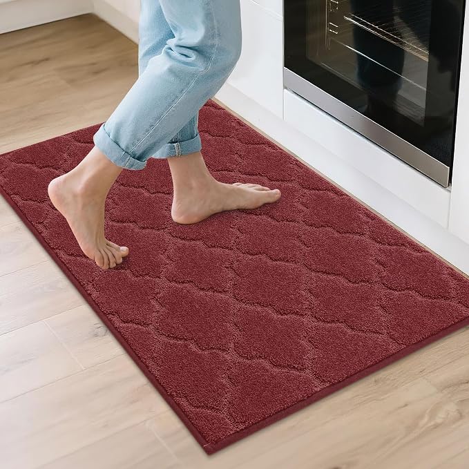 COSY HOMEER Kitchen Rugs 24"x36" Non-Slip Washable Kitchen Mats by COSYHOMEER