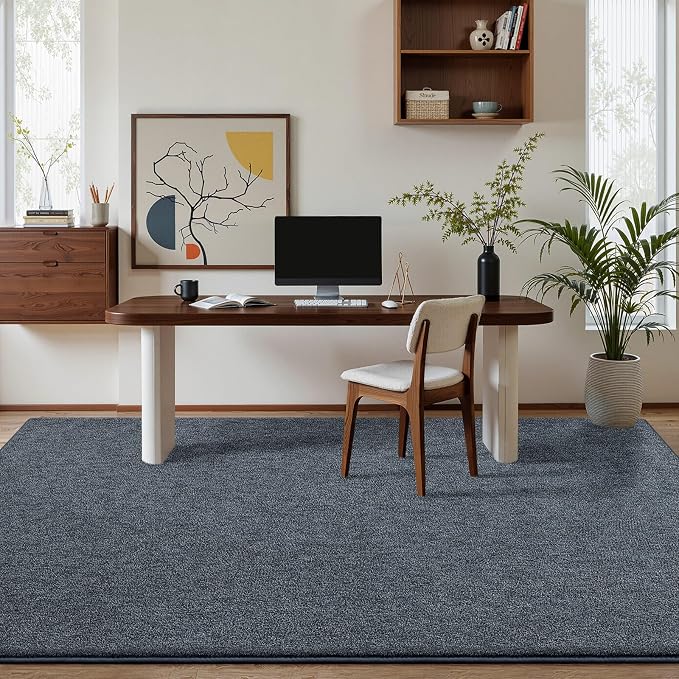Pettop 6x9 Blue Grey Area Rugs for Living Room Bedroom, Thickened Memory-Foam - Image 4
