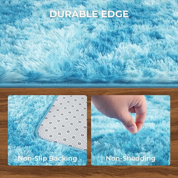 Litanika 4x6 Fluffy Shag Faux Fur Area Rug - Image 6