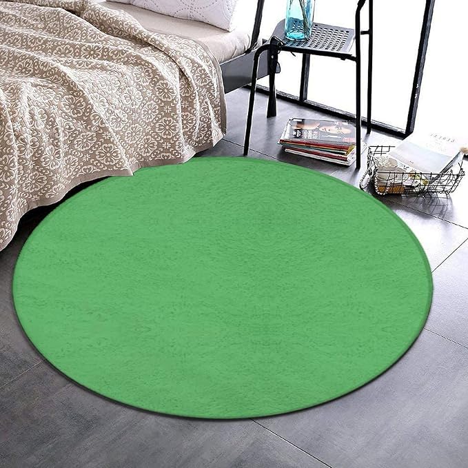 Home Decor Non Slip Kitchen Office Circle Rug, Machine Washable Modern Round - Image 2
