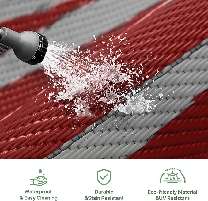 GENIMO Outdoor Rug Waterproof 5'x8' - Image 5