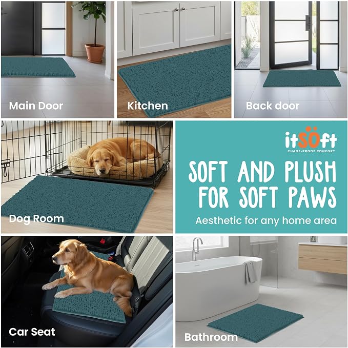 Dog Rugs for Muddy Paws 47x21 | Cleaner Mud Free Floors | Muddy Dogs Mats for - Image 6