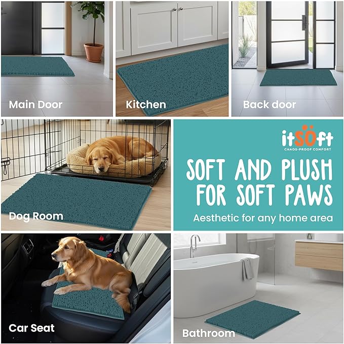 Dog Rugs for Muddy Paws 34x21 | Cleaner Mud Free Floors | Muddy Dogs Mats for - Image 6