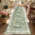 Yamaziot Washable Runner Rug 3x8 – Large Floral Non Slip Boho Hallway Runner Rug by Yamaziot