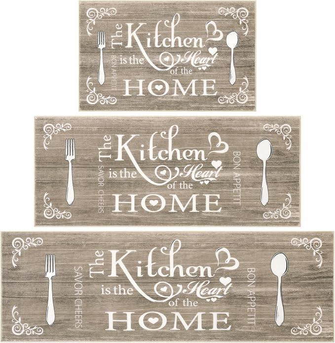 Vaukki Boho Kitchen Rug Sets 3 Pieces, Washable Kitchen Mats - Image 8