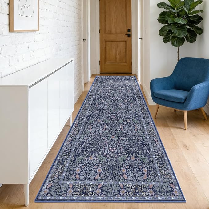 Washable 2'6" x 8' Runners for Hallways, Non Slip Long Floor Runner for Kitchen by Unknown