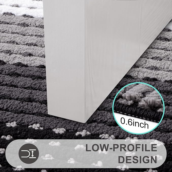 Kitinjoy Indoor Outdoor Door Mat, 71x24 Non-Slip Absorbent Dirt Trapper - Image 4