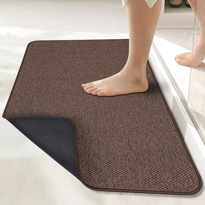 Bosap Bath Mat, Ultra Thin Bathroom Runner Rugs, Large Bath Mats - Image 7