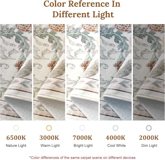 AMTOVO 8x10 Washable Area Rugs for Living Room, Non-Slip&Non-Shedding Large - Image 9