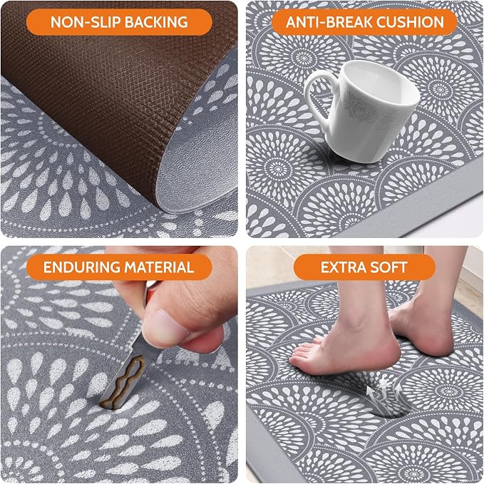 Mattitude Kitchen Mat, 17.3x60in Heavy Duty Ergonomic Comfort Foam Standing - Image 3