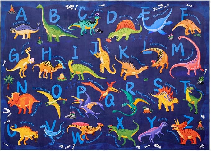 4x6 ABC Classroom Rug for Kids Playroom, Alphabet Rug - Image 3