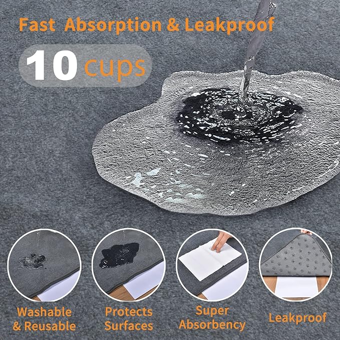 LOOBANI Washable Pee Pad for Dogs, 2 Packs Non-Slip Puppy Training Pads - Image 2
