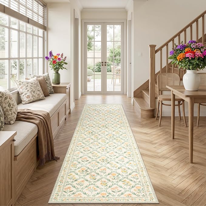 Runner Rug for Entryway: 3x10 Kitchen Rugs Non Slip Washable Ultra-Thin Soft - Image 3