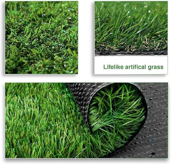 LITA 7ft x 13ft Realistic Deluxe Artificial Grass Synthetic Thick Lawn Turf - Image 7