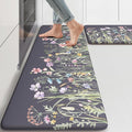 KIMODE Anti Fatigue Kitchen Mat, Farmhouse Floral Kitchen Rugs, Kitchen Floor by StayinComfortCookwithJoy