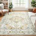 Lessymo 5x7 Area Rugs- Machine Washable Area Rugs, Super Soft Faux-Wool Area Rug by Lessymo
