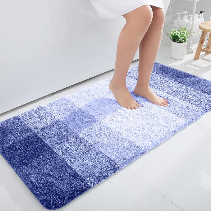 OLANLY Large Bathroom Rugs Mat 45x27, Extra Soft Absorbent Microfiber Bath Rugs by OLANLY