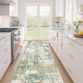 Runner Rug Kitchen Washable Rugs: 3x8 Non-Slip Abstract Soft Modern Stain by LOONGRUG