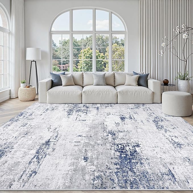 Area Rugs 8x10 Living Room: Large Modern Abstract Washable Rug Soft Anti-Skid by GENTDRIZZ