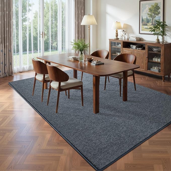 Pettop 6x9 Blue Grey Area Rugs for Living Room Bedroom, Thickened Memory-Foam - Image 5