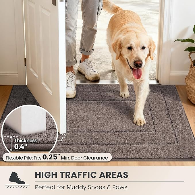 PURRUGS Dirt Trapping Door Mat 32" x 47", Non-Slip/Skid Machine Washable - Image 6