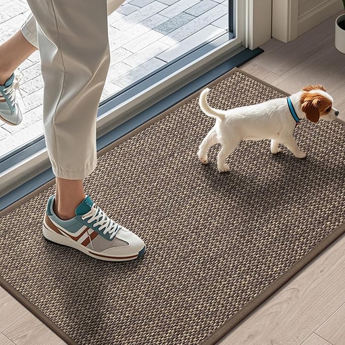 LEKEEPGO Door Mat 17"x29", Non Slip Door Mat Indoor Entrance, Rubber Backing by LEKEEPGO