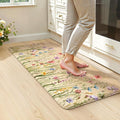 KIMODE Kitchen Mats for Floor Anti Fatigue, Boho Flower Kitchen Rug, Cushioned by StayinComfortCookwithJoy