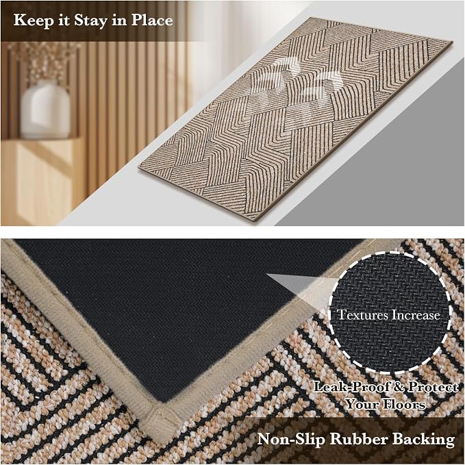 Indoor Door Mat 36"x59" Large, Low-Profile Welcome Front Door Mat Indoor - Image 5