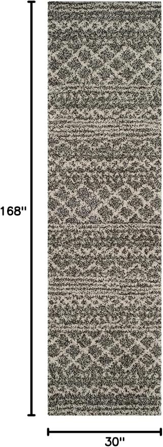 SAFAVIEH Arizona Shag Collection Runner Rug - Image 3