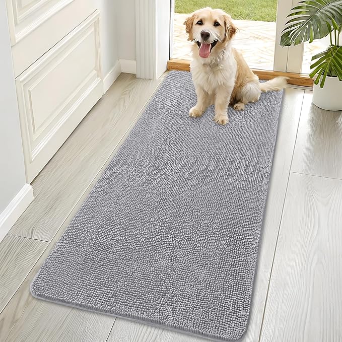 OLANLY Dog Door Mat for Muddy Paws 70x35, Absorbs Moisture and Dirt, Absorbent by OLANLY