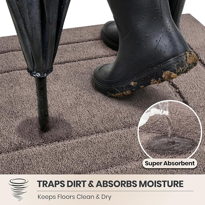 PURRUGS Dirt Trapping Door Mat 32" x 47", Non-Slip/Skid Machine Washable - Image 2