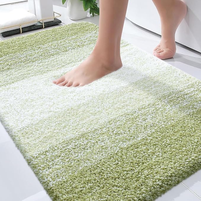 OLANLY Bathroom Rugs Mat 36x24, Extra Soft Absorbent Microfiber Bath Rugs by OLANLY