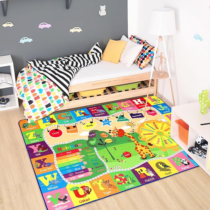 Chicrug Educational 4x6 Kids Area Rug - Image 4