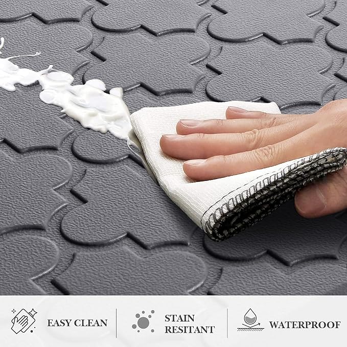 Kitchen Mat Cushioned Anti-Fatigue Floor Mat, Waterproof Non-Skid Ergonomic - Image 4