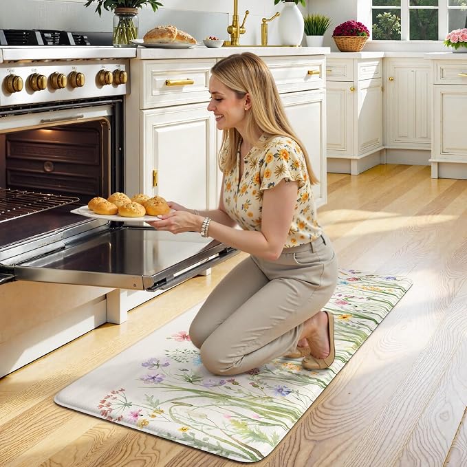 KIMODE Anti Fatigue Mats for Kitchen Floor, Cushioned Kitchen Floor Mat Non Slip - Image 8
