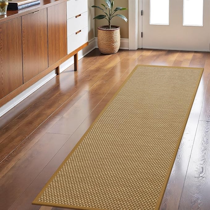 LEKEEPGO Indoor Door Mat 24"x59", Door Mat Indoor Entrance, Light Brown | by LEKEEPGO