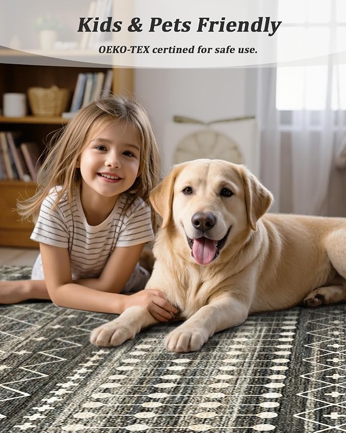 Miukiki 2x10 Runner Rug Moroccan Washable Hallway Runner Rug Non Slip Indoor - Image 5