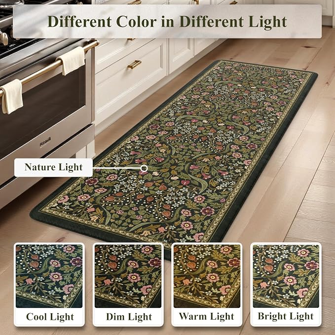 Collive Kitchen Mats for Floor 2PCS, Cushioned Anti Fatigue Rugs Non-Slip - Image 9