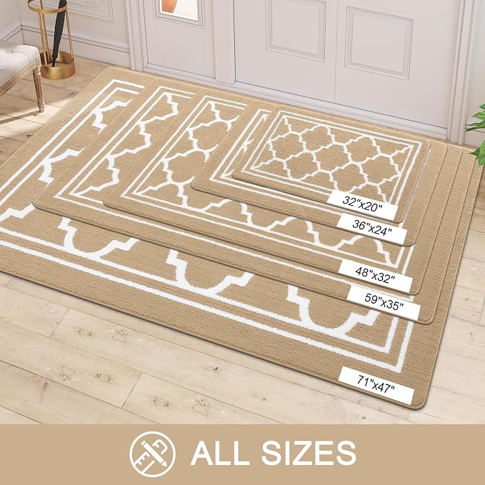 Buganda Large Indoor Door Mat, Dirt-Resistant and Absorbent Doormat, Low - Image 7